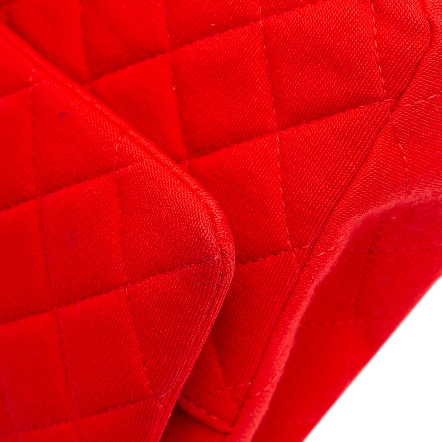 Chanel Medium Classic Jersey Double Flap Red