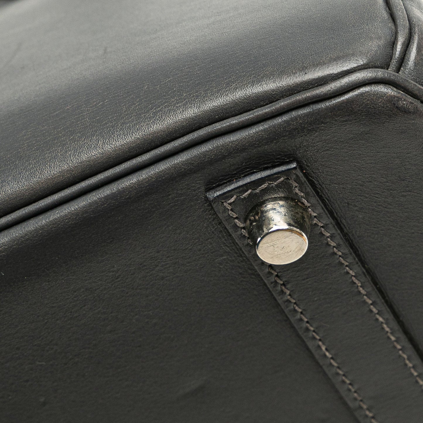 Hermès Box Calf Birkin Retourne 30 Gray