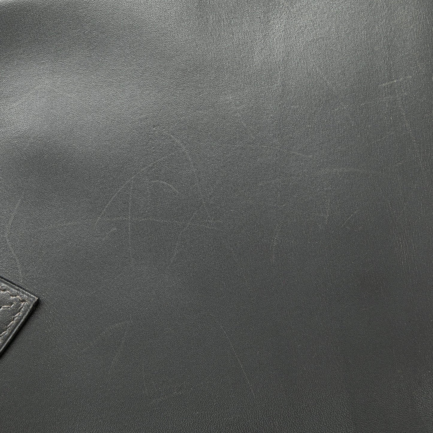 Hermès Box Calf Birkin Retourne 30 Gray