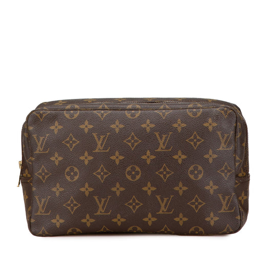 Louis Vuitton Monogram Trousse Toilette 28 Brown