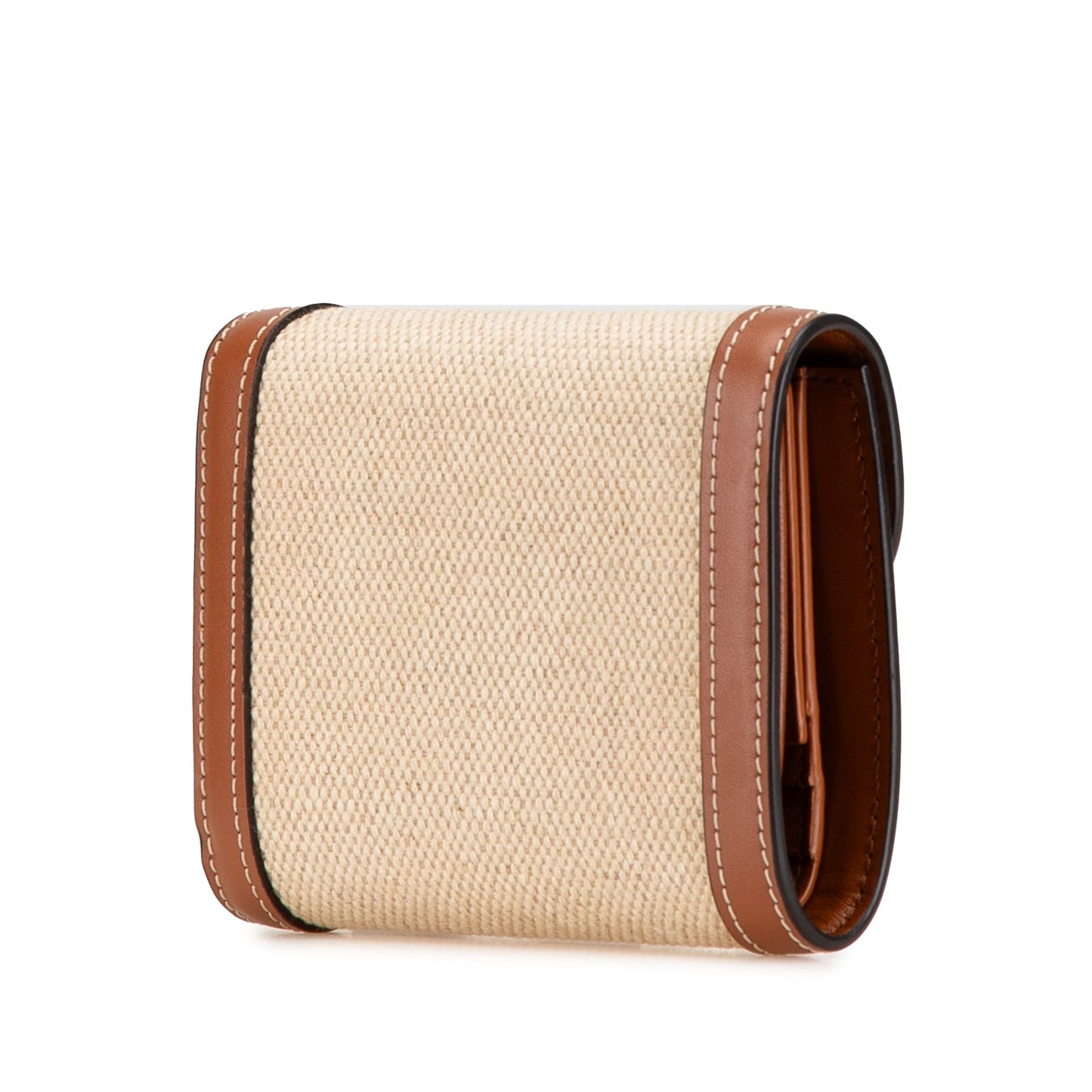Celine Triomphe Canvas Tri-fold Wallet Brown