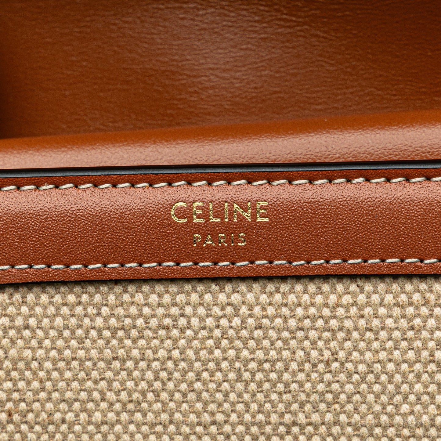 Celine Triomphe Canvas Tri-fold Wallet Brown