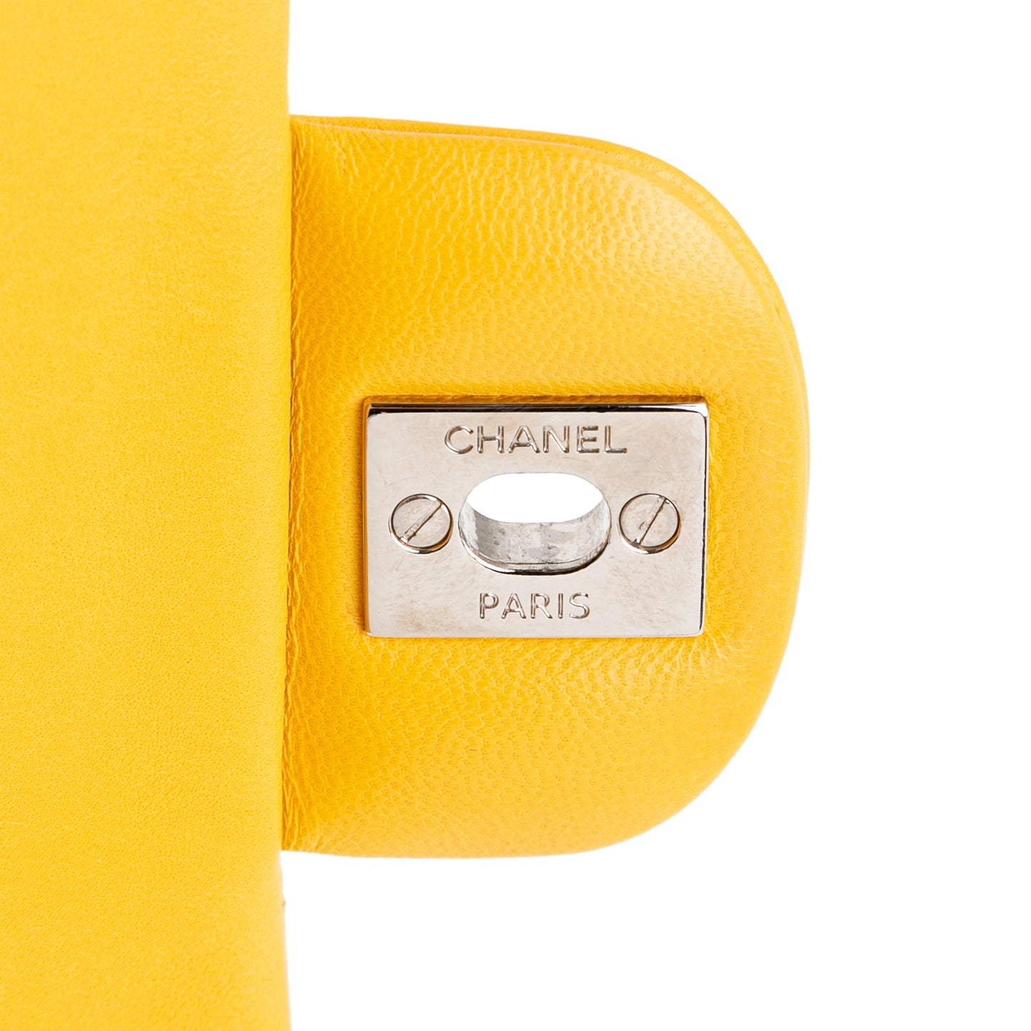 Chanel Small Classic Lambskin Double Flap Yellow
