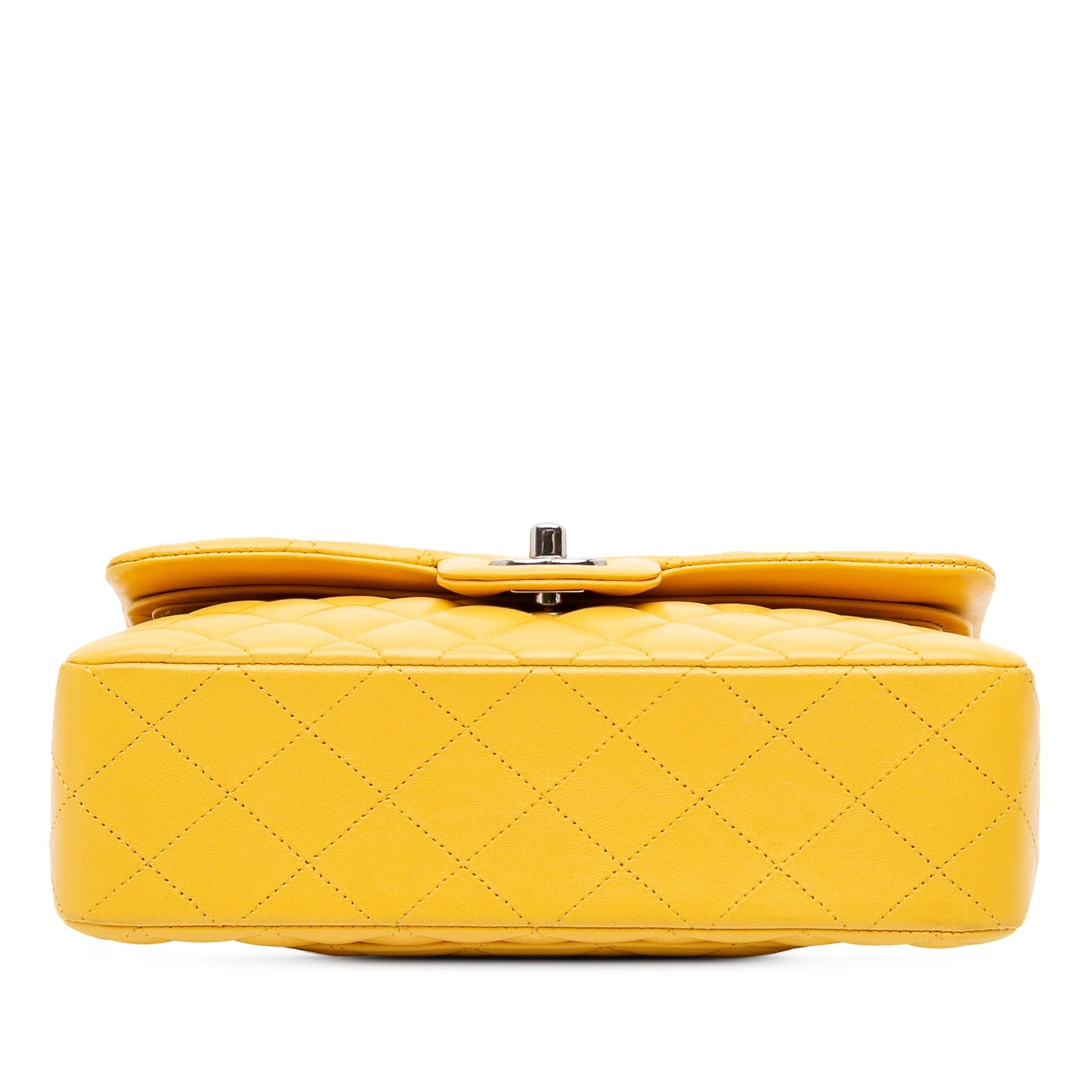 Chanel Small Classic Lambskin Double Flap Yellow