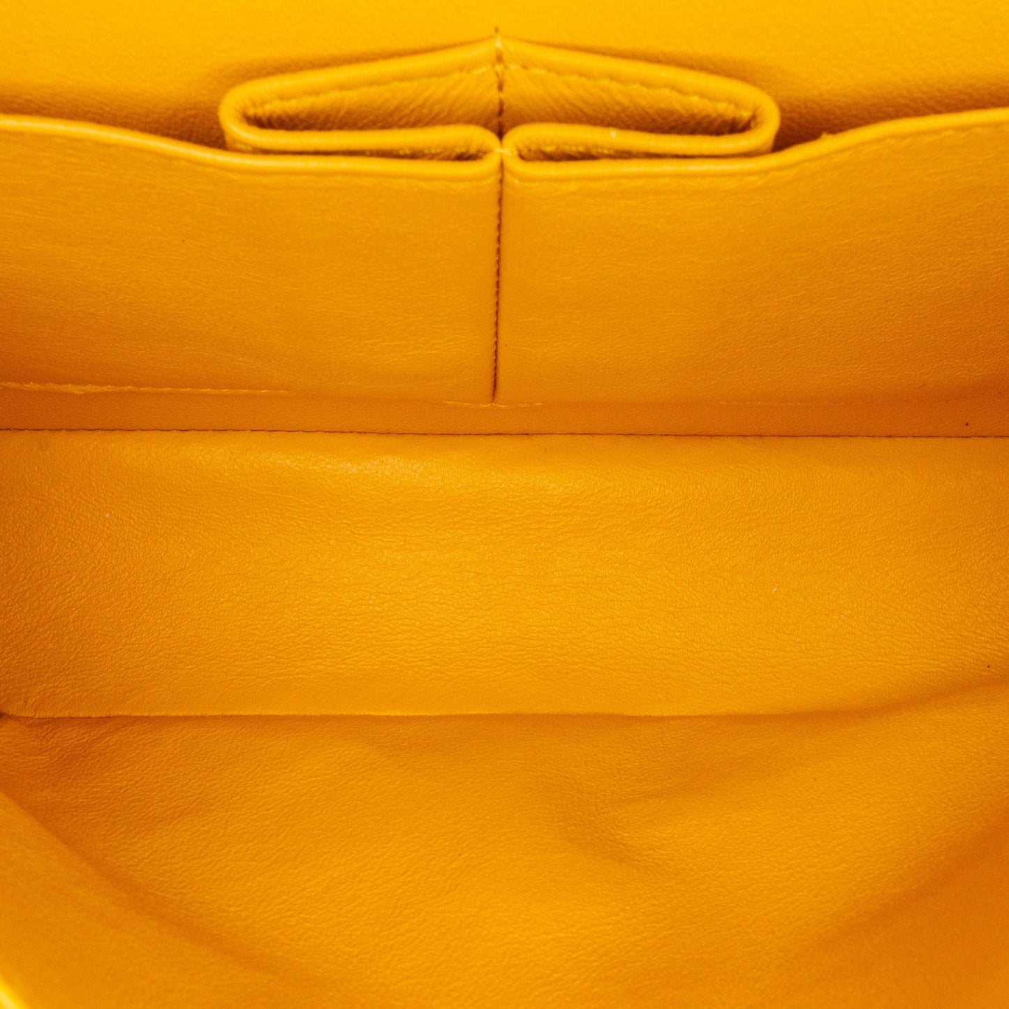 Chanel Small Classic Lambskin Double Flap Yellow