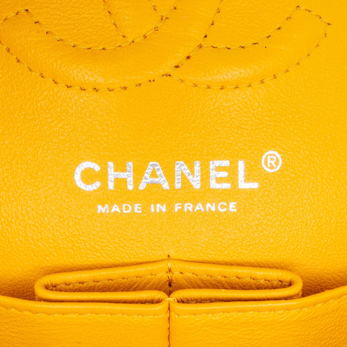 Chanel Small Classic Lambskin Double Flap Yellow