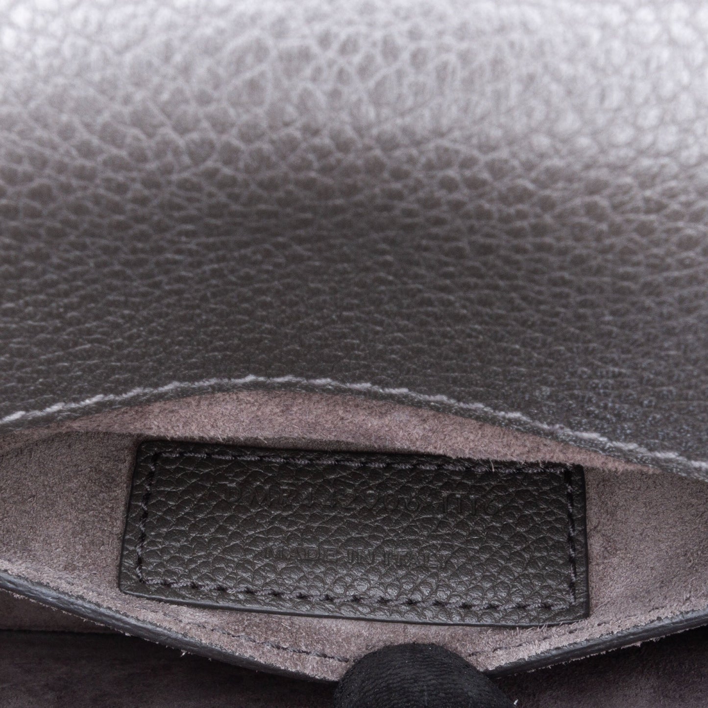 Saint Laurent Medium Grained Calfskin Monogram Sunset Crossbody Gray