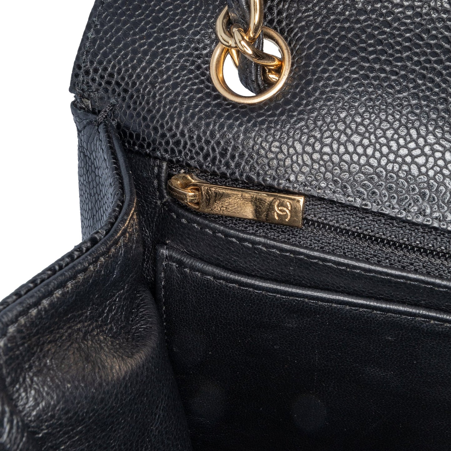 Chanel Maxi Classic Caviar Single Flap Black