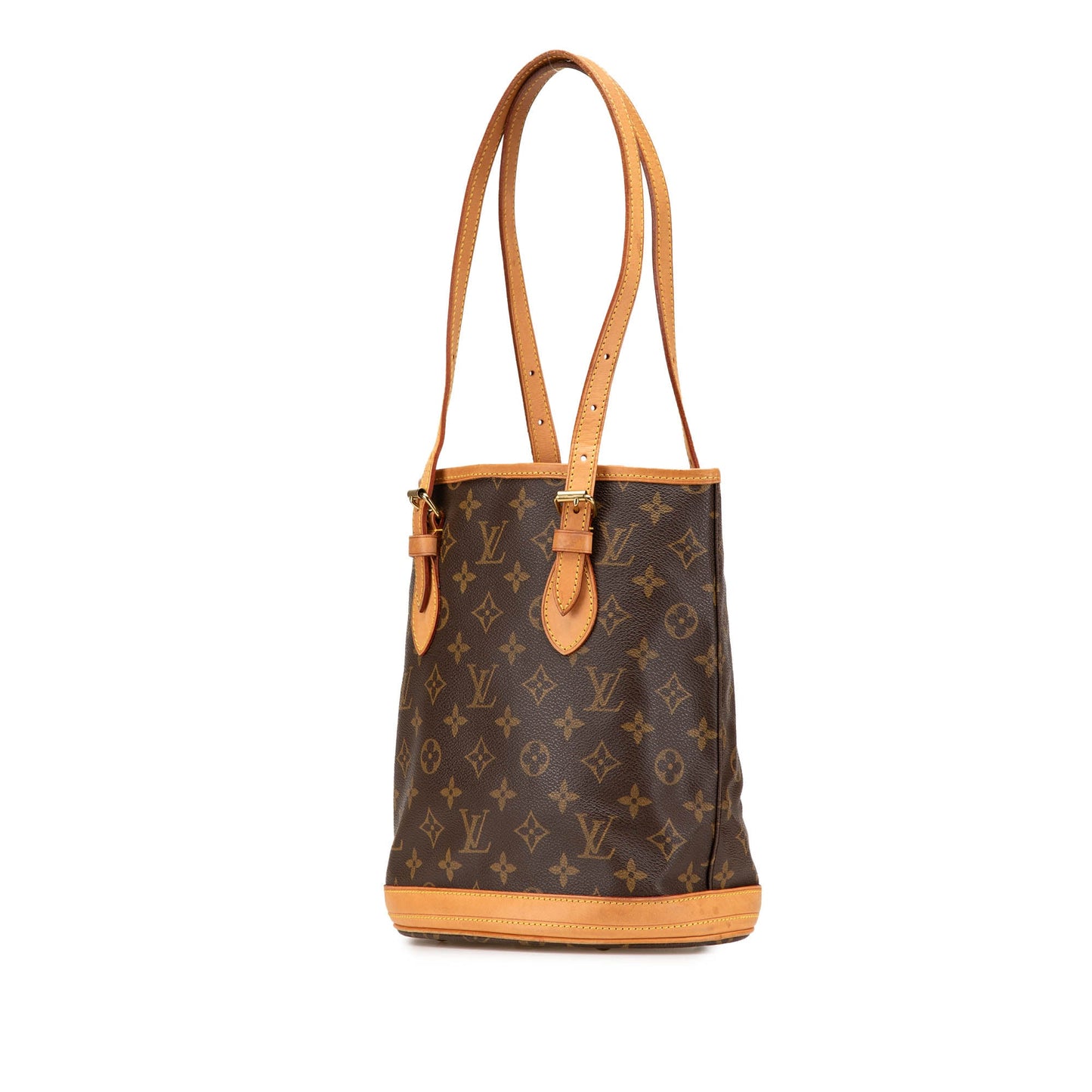 Louis Vuitton Monogram Petit Bucket Brown