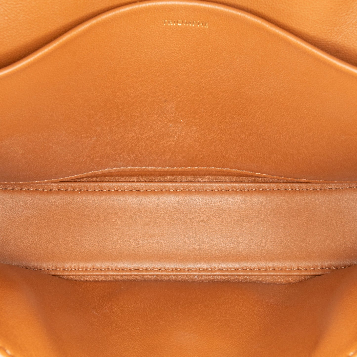 Celine Triomphe Coated Canvas Claude Shoulder Bag Brown