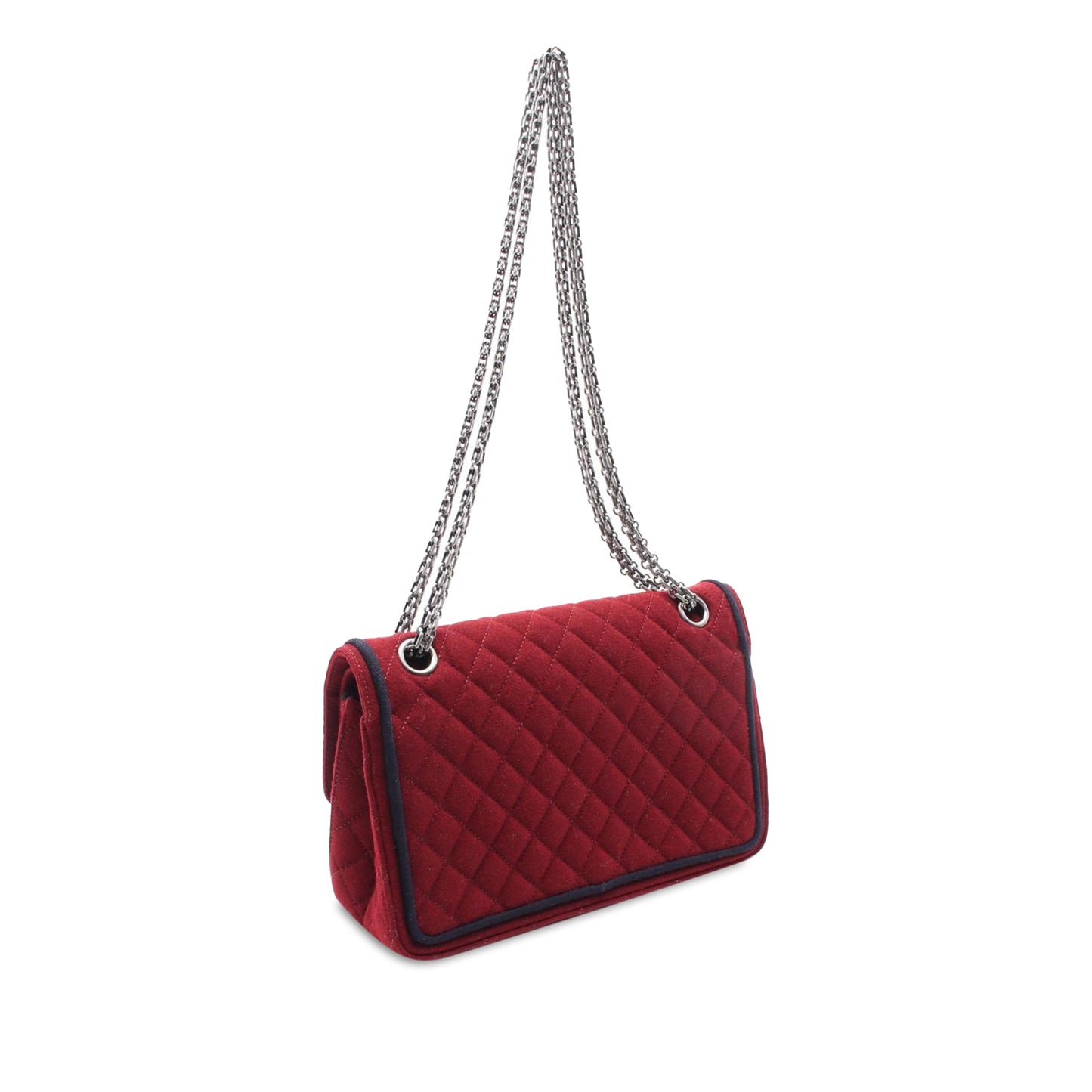 Chanel Paris-Salzburg Reissue 2.55 Quilted Wool Double Flap 225 Red
