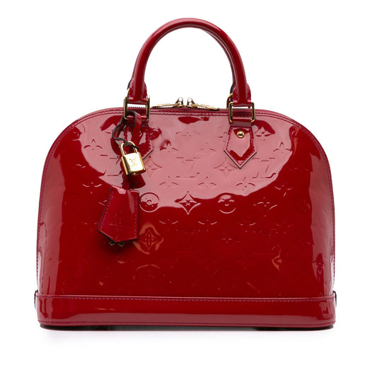 Louis Vuitton Monogram Vernis Alma PM Red