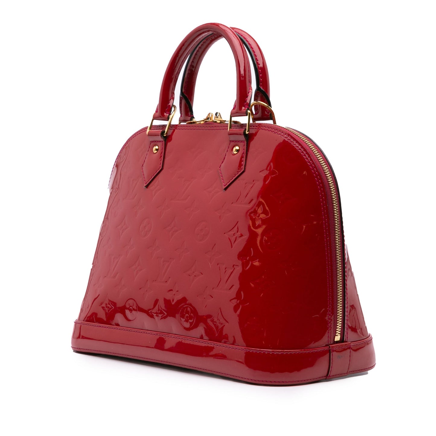 Louis Vuitton Monogram Vernis Alma PM Red