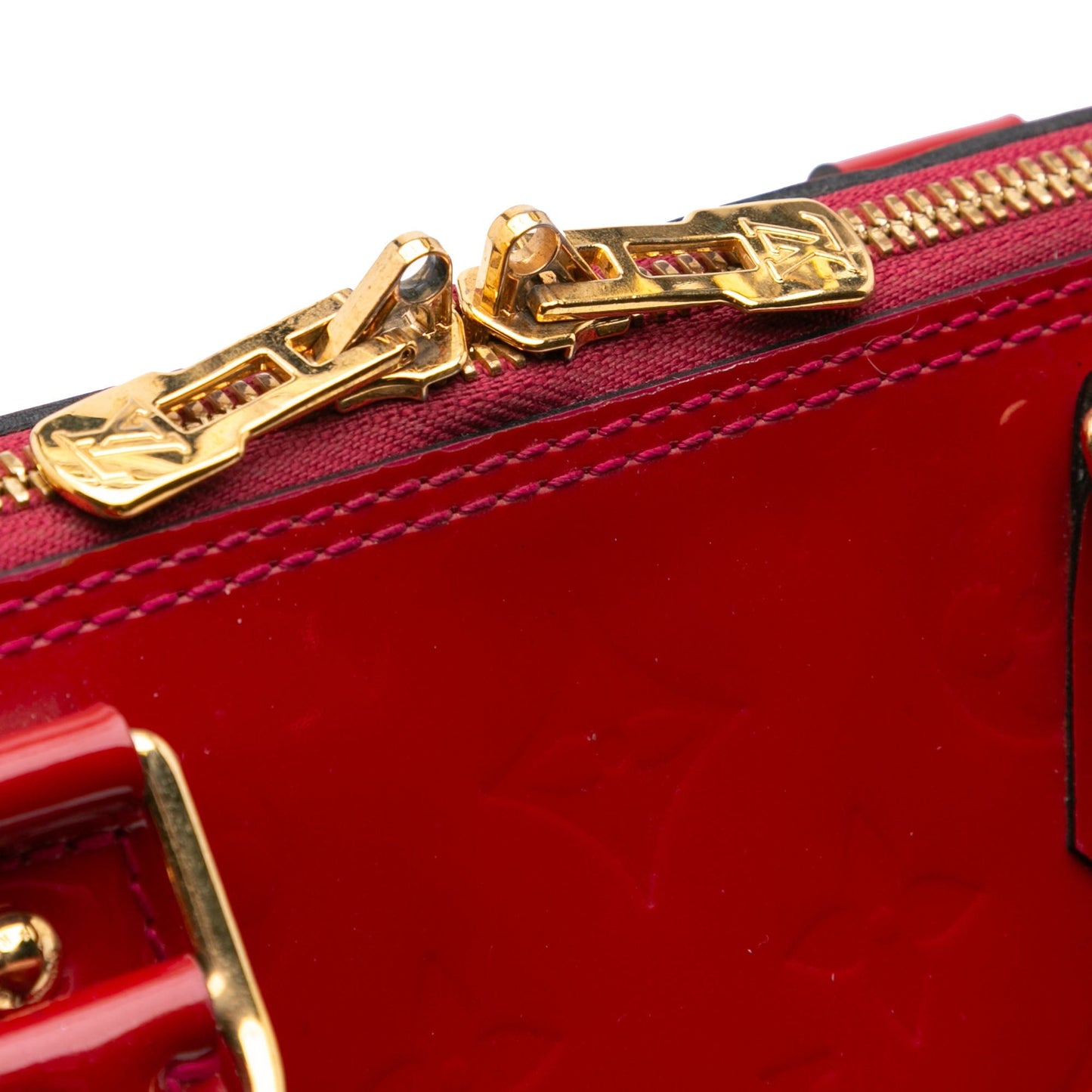 Louis Vuitton Monogram Vernis Alma PM Red