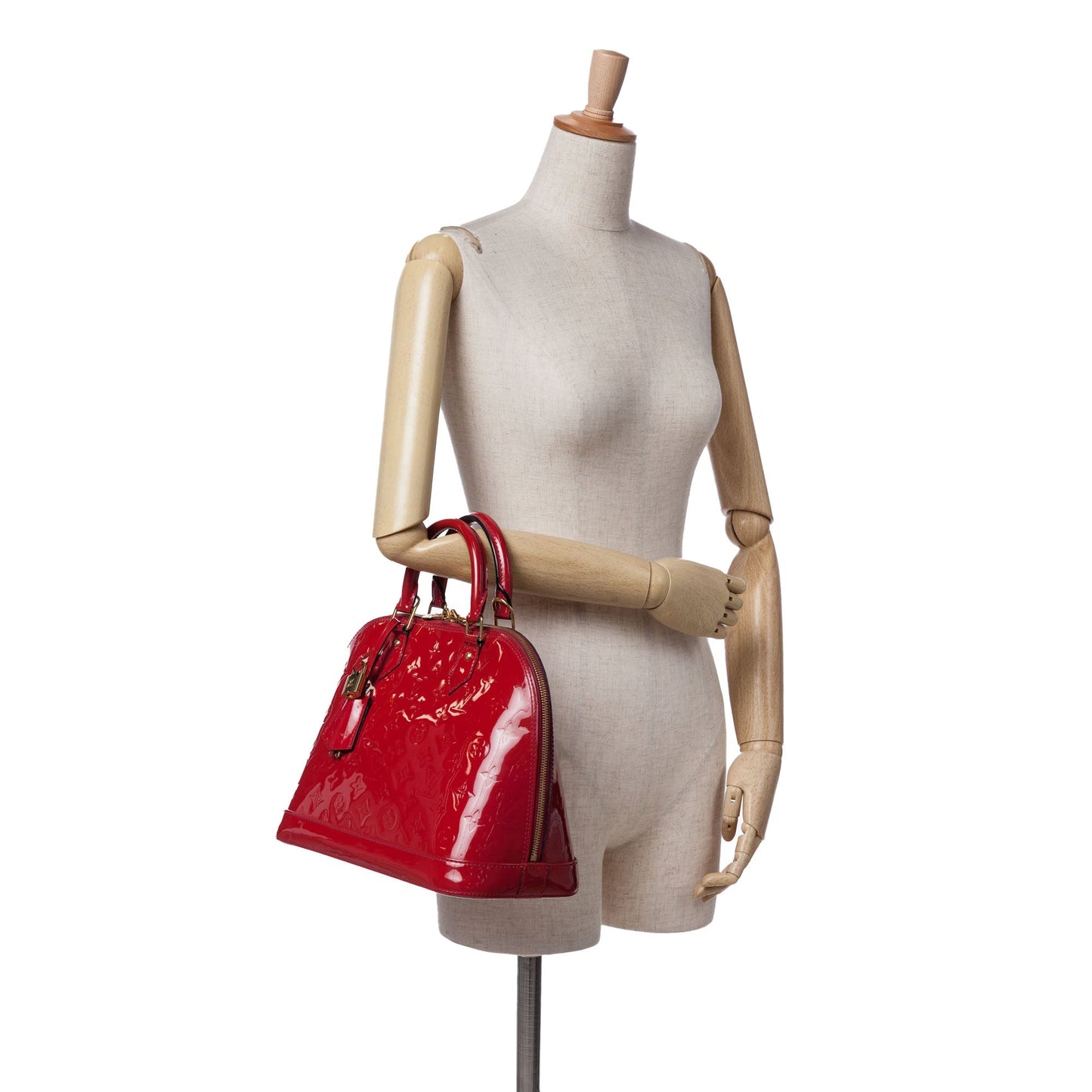 Louis Vuitton Monogram Vernis Alma PM Red