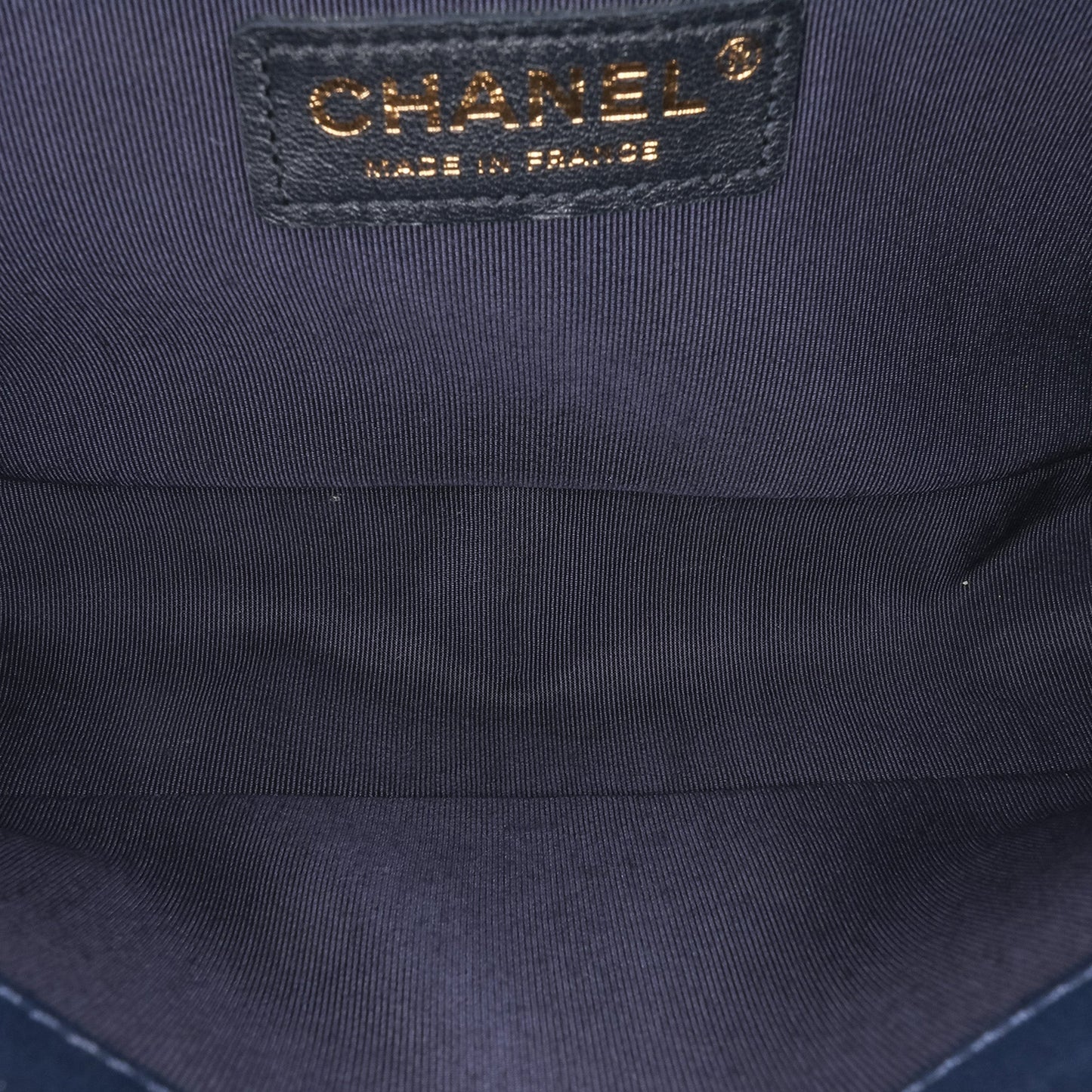 Chanel Old Medium Quilted Lambskin Boy Flap Blue