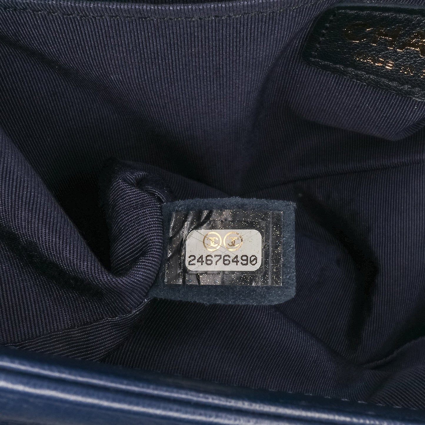 Chanel Medium Lambskin Boy Flap Blue