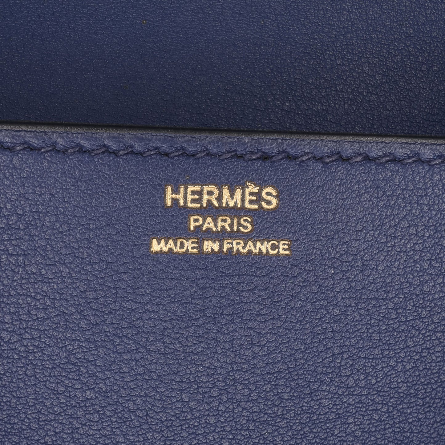 Hermès Chevre Mysore Medor Clutch 23 Blue