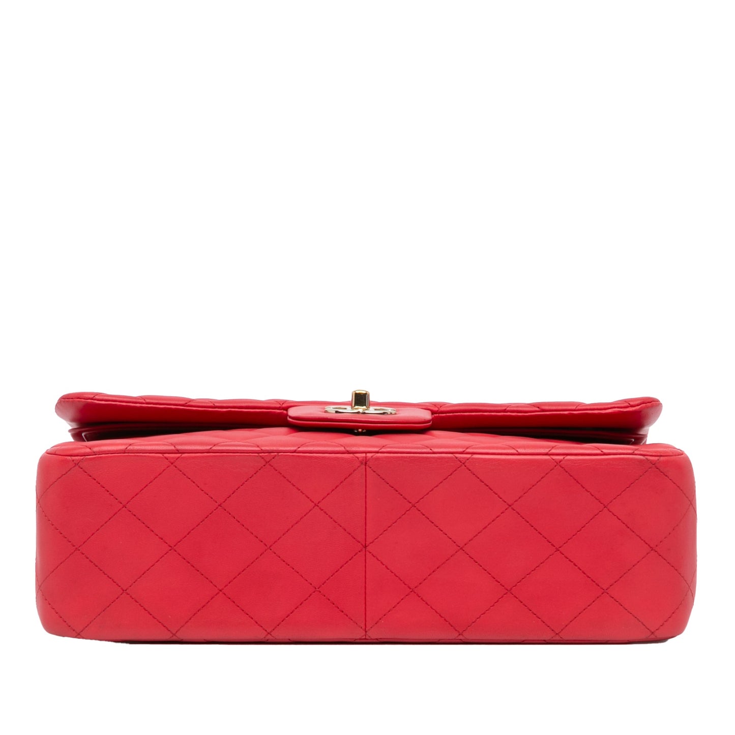 Chanel Jumbo Classic Lambskin Double Flap Red