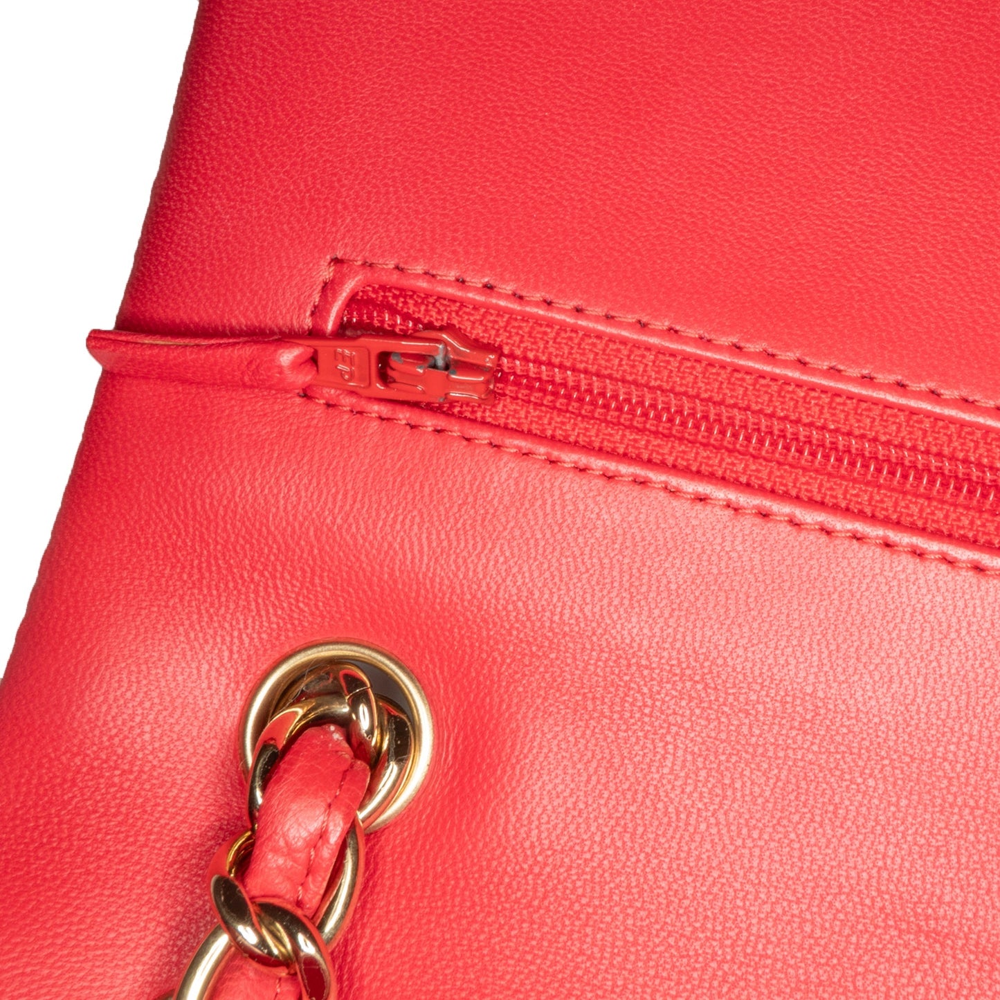 Chanel Jumbo Classic Lambskin Double Flap Red