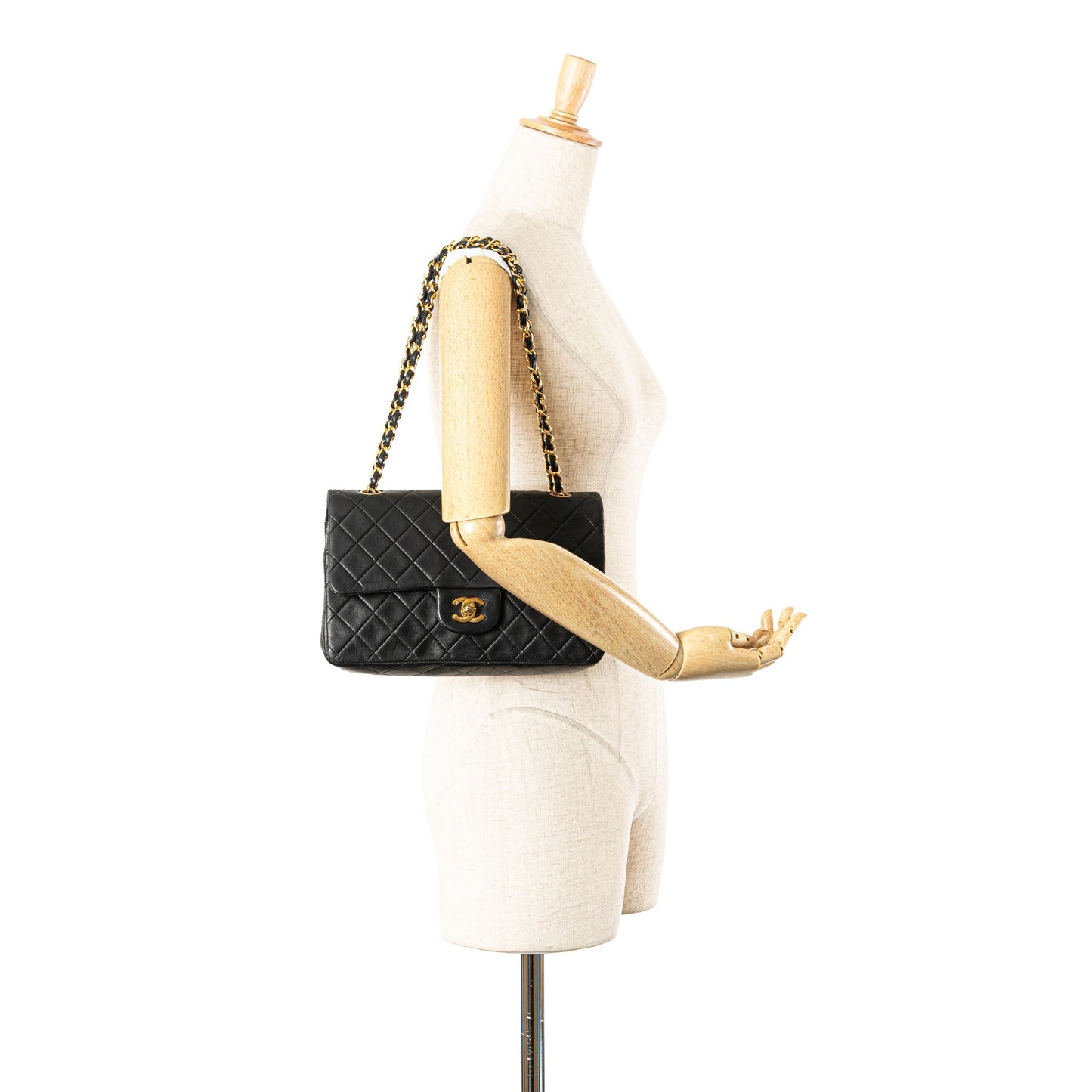 Chanel Medium Classic Lambskin Double Flap Black
