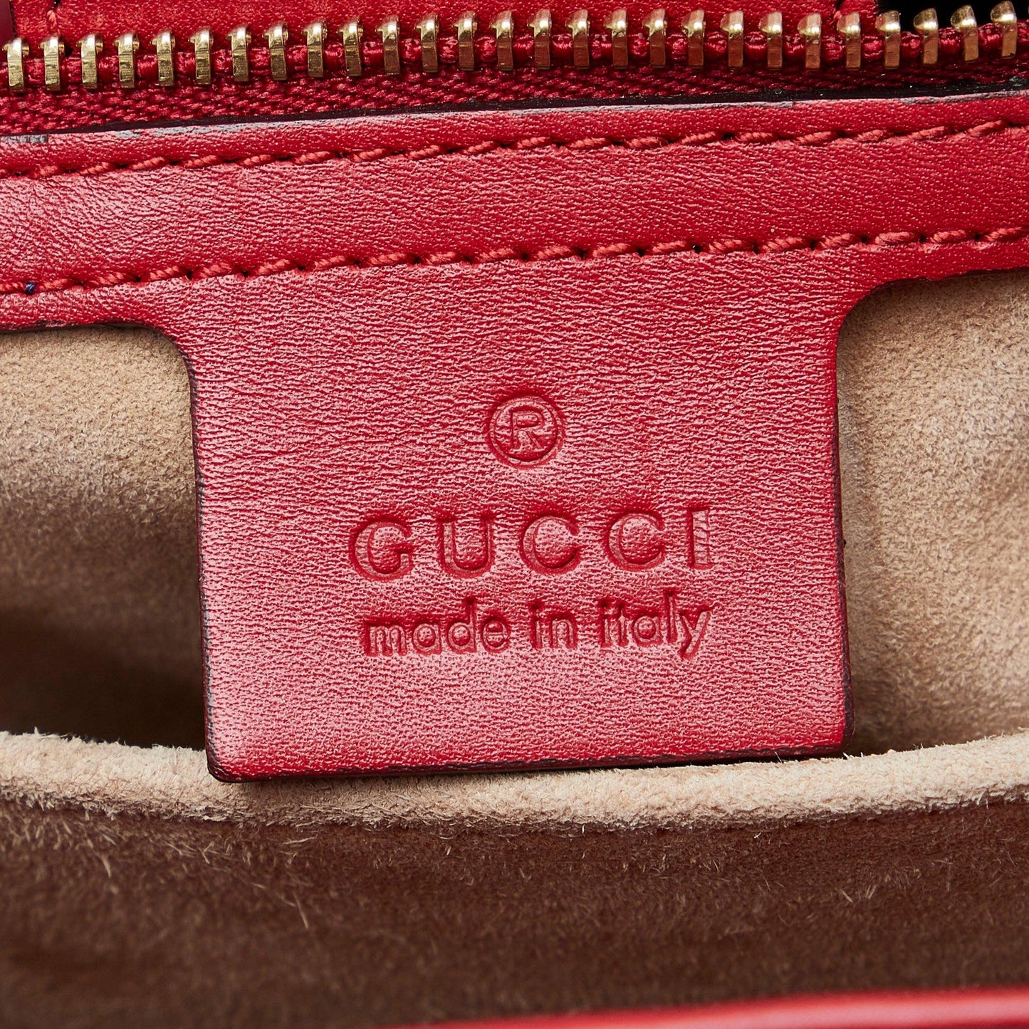 Gucci Sylvie Web Top Handle Satchel Red