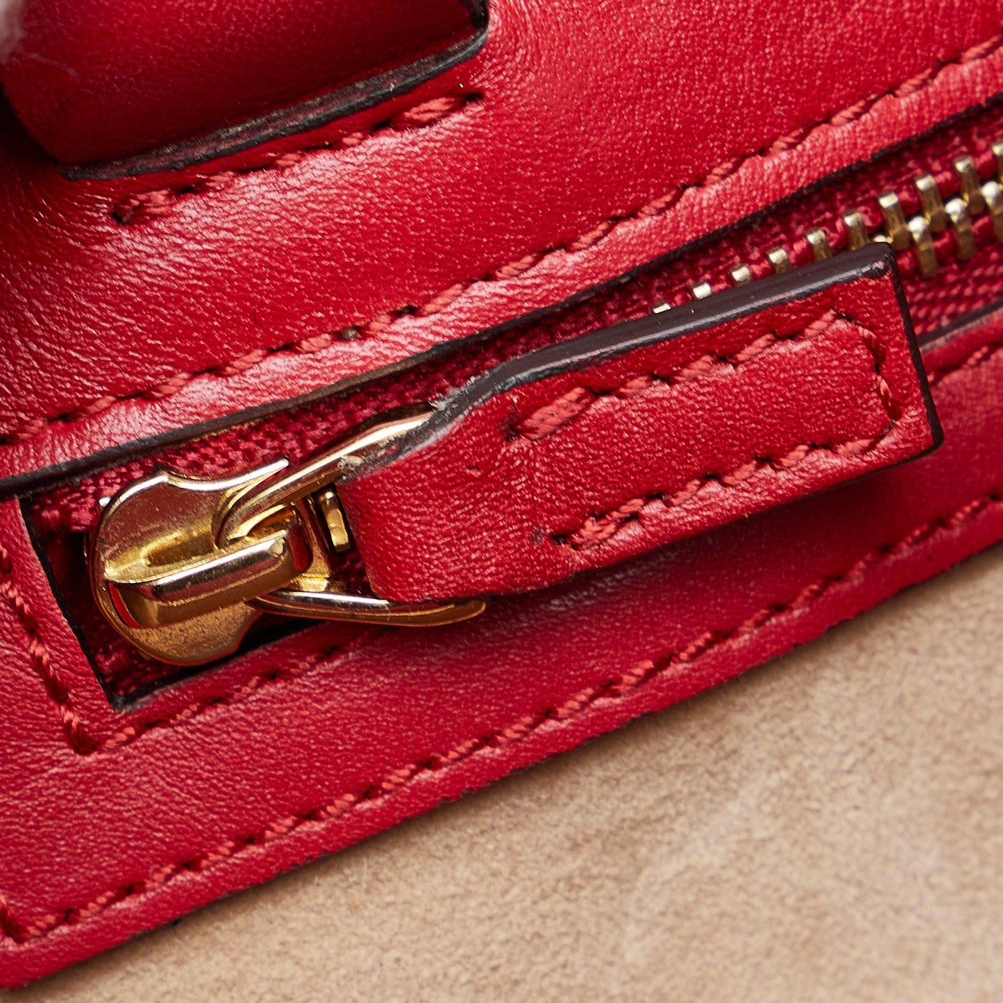 Gucci Sylvie Web Top Handle Satchel Red