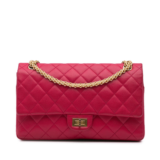 Chanel Reissue 2.55 Quilted Caviar Double Flap 226 Pink