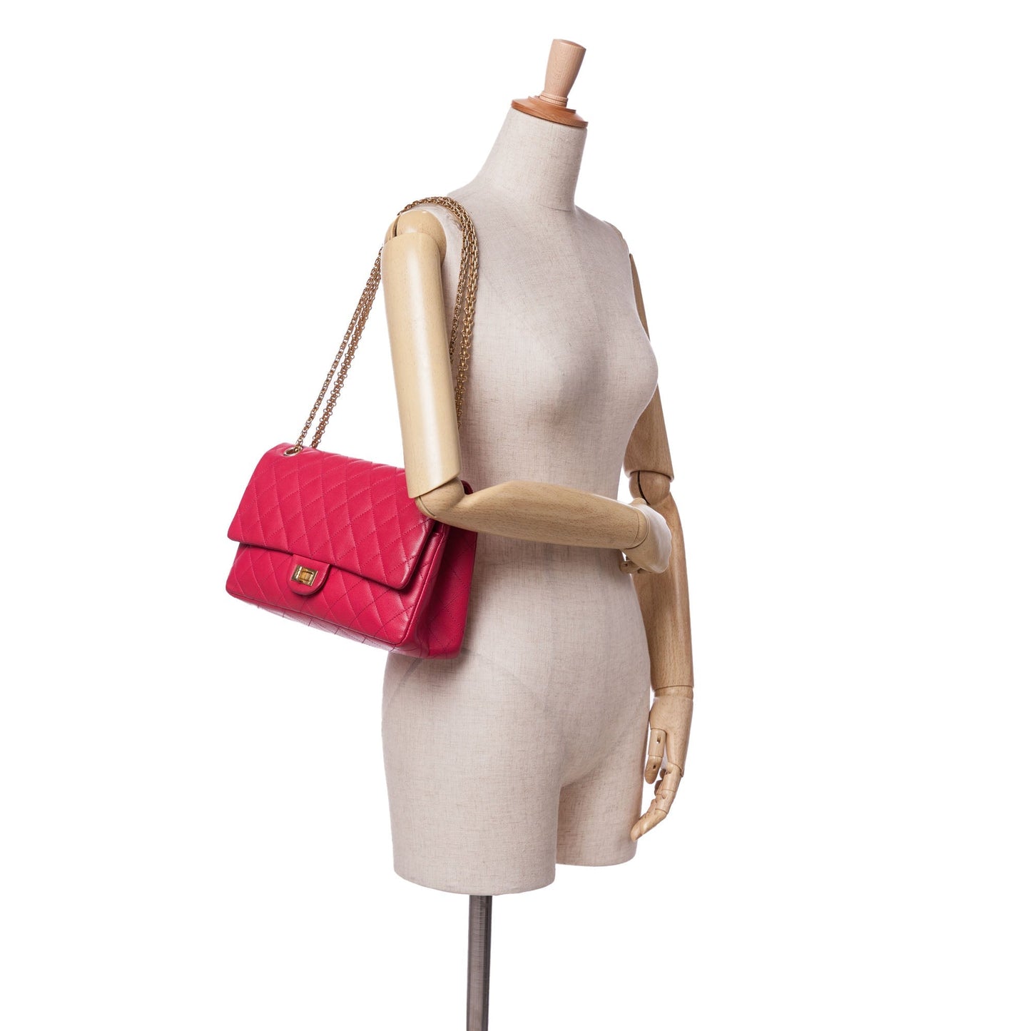 Chanel Reissue 2.55 Quilted Caviar Double Flap 226 Pink