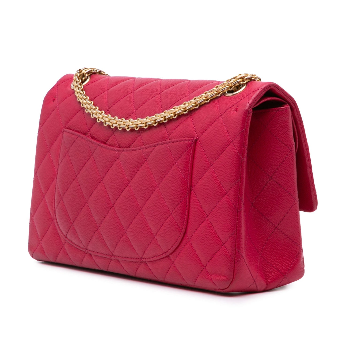 Chanel Reissue 2.55 Quilted Caviar Double Flap 226 Pink