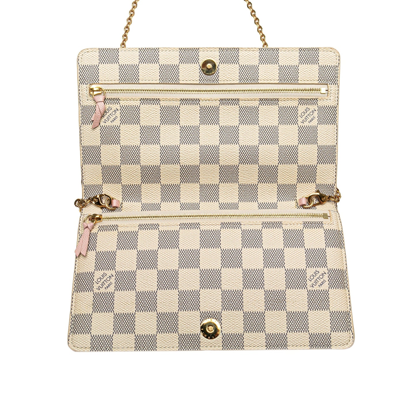 Louis Vuitton Damier Azur Summer Trunks Pochette Weekend White