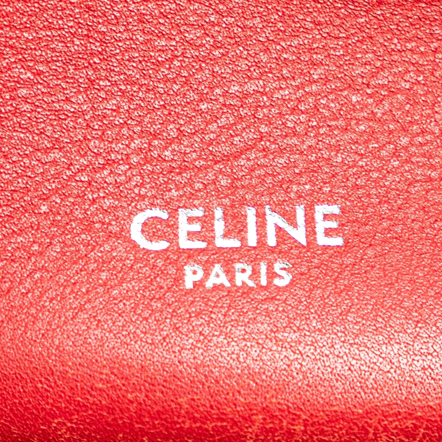Celine Leather Big Bag Bucket Crossbody Red