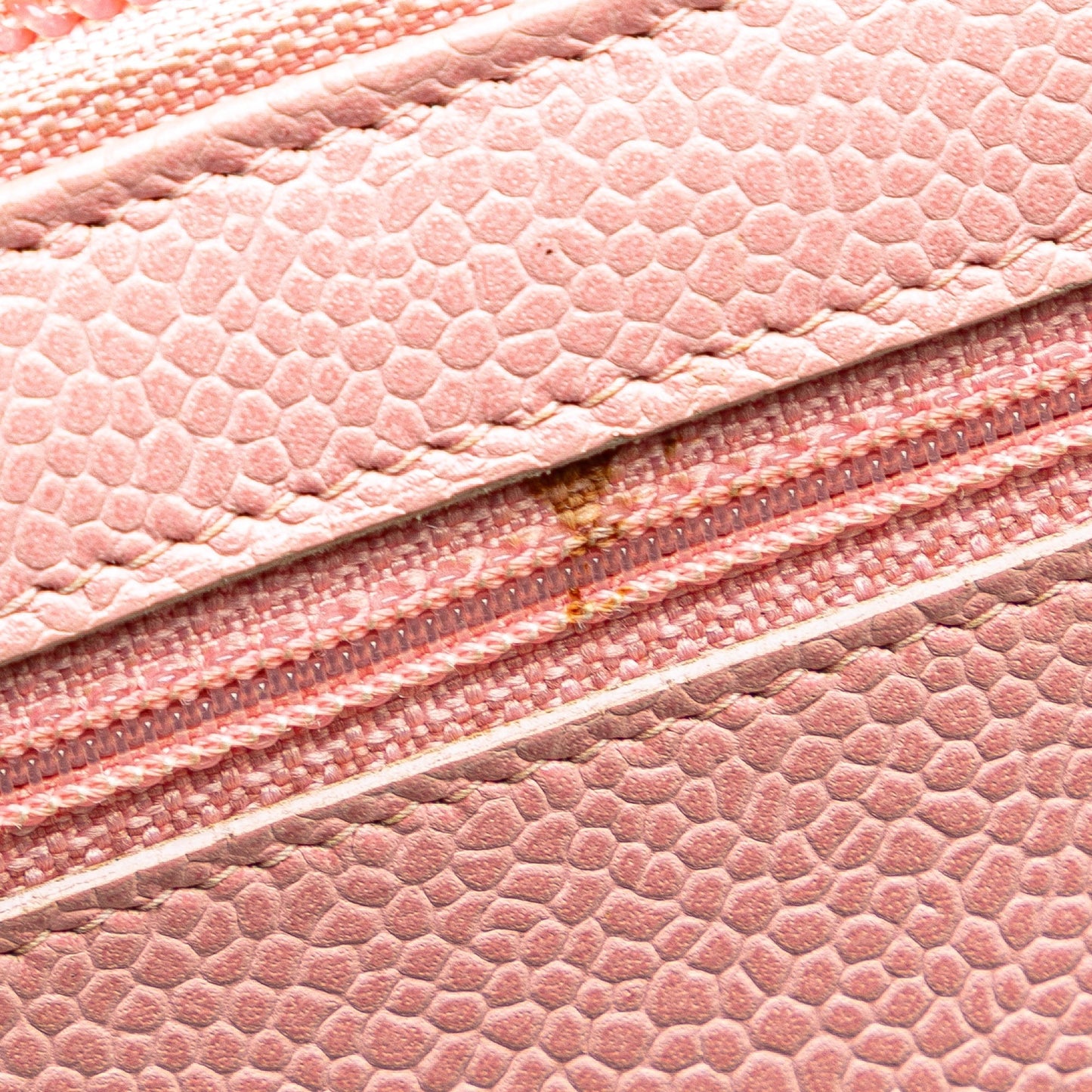 Chanel CC Caviar Continental Zip Wallet Pink
