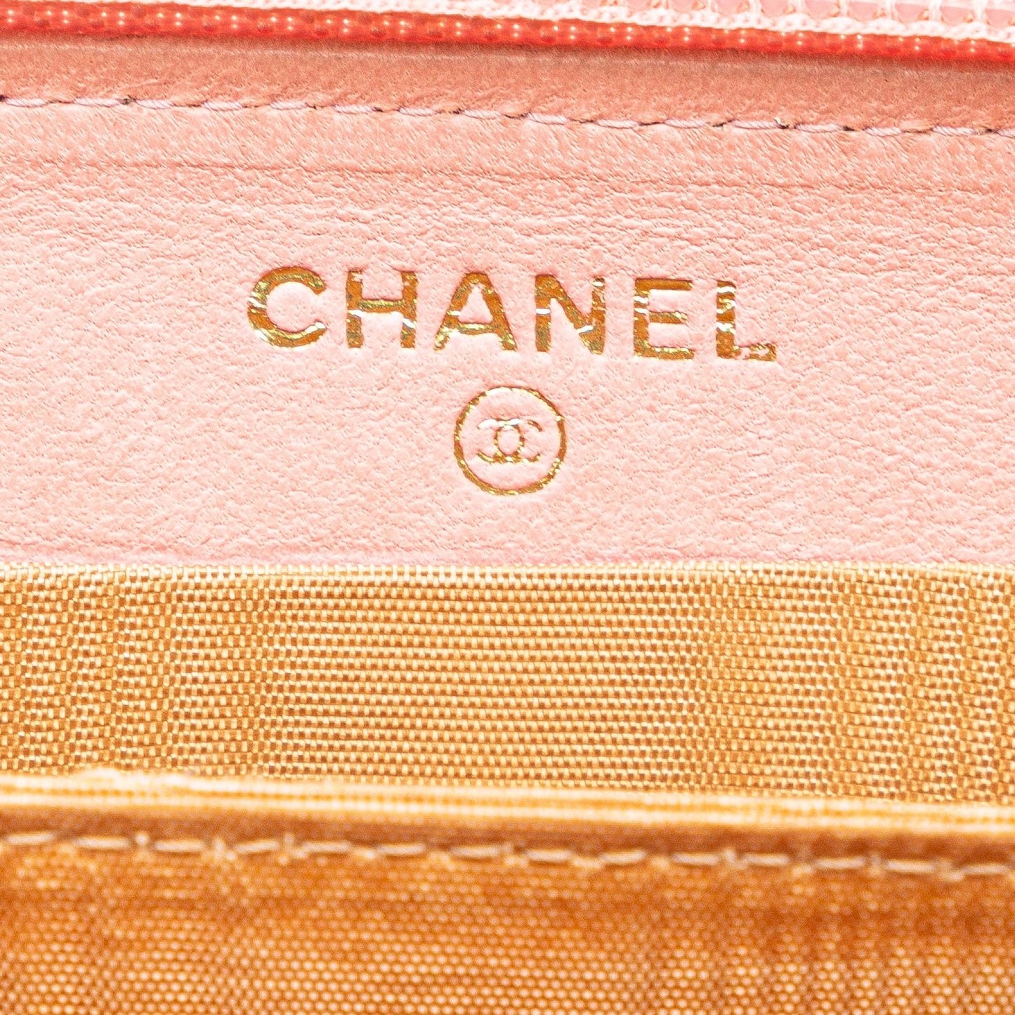 Chanel CC Caviar Continental Zip Wallet Pink