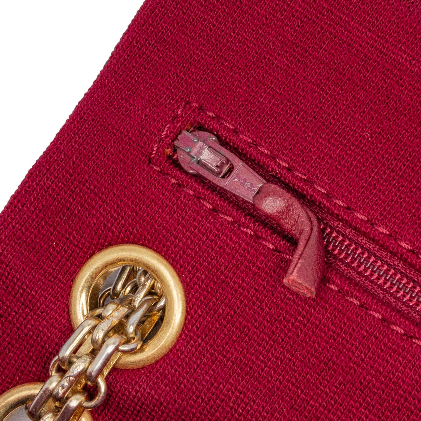 Chanel 2.55 Reissue Mini Quilted Jersey Double Flap Red