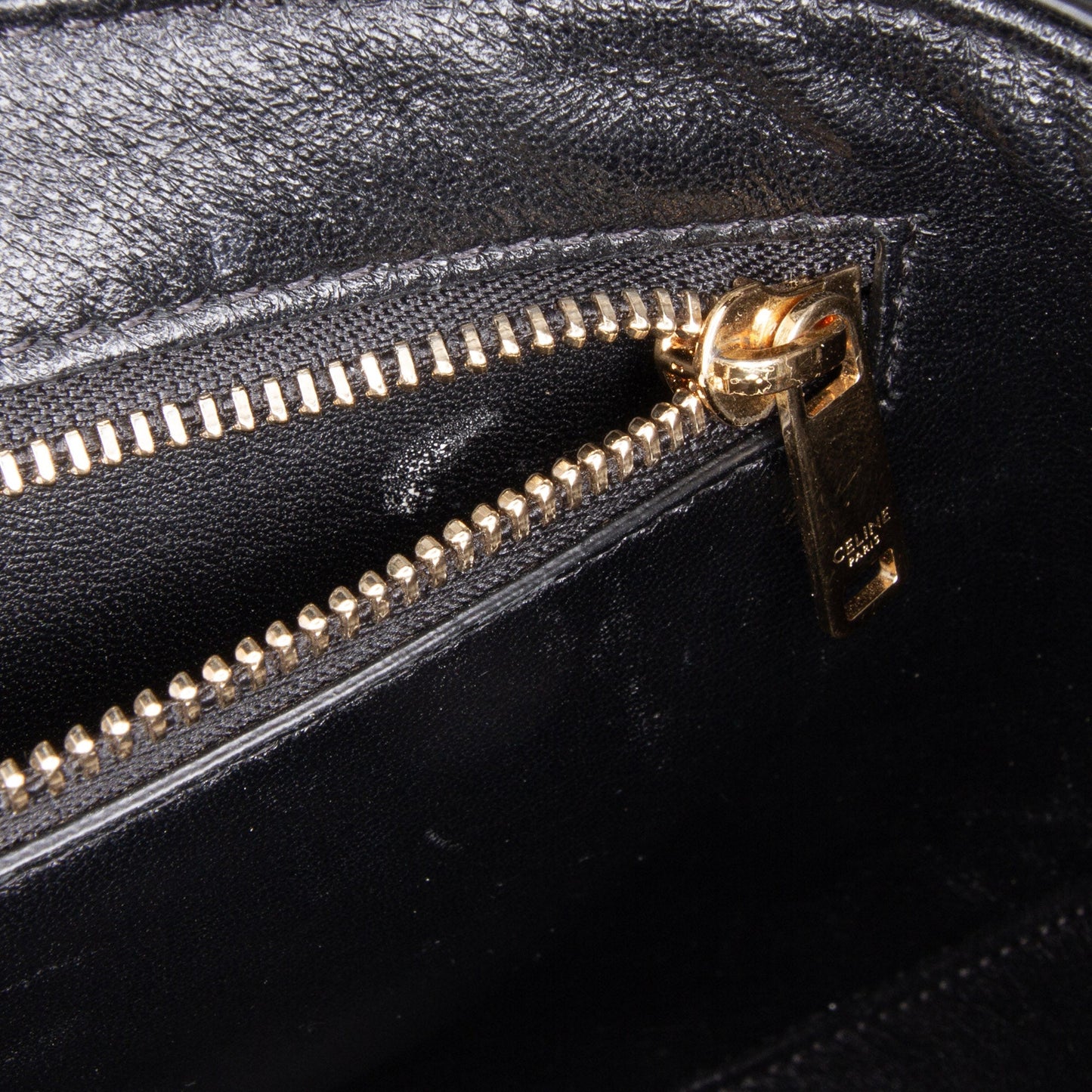 Celine Medium Leather Besace 16 Crossbody Black