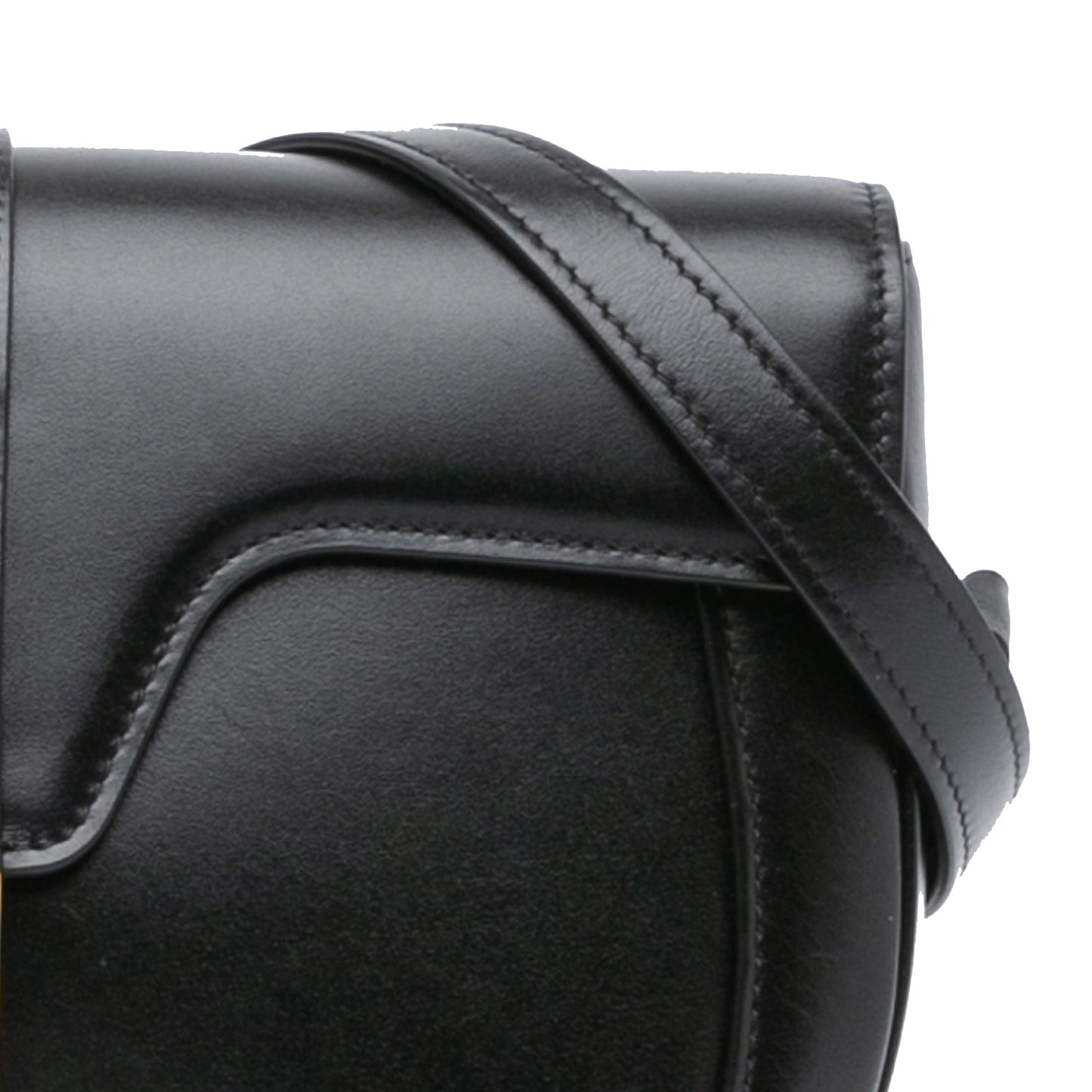 Celine Medium Leather Besace 16 Crossbody Black