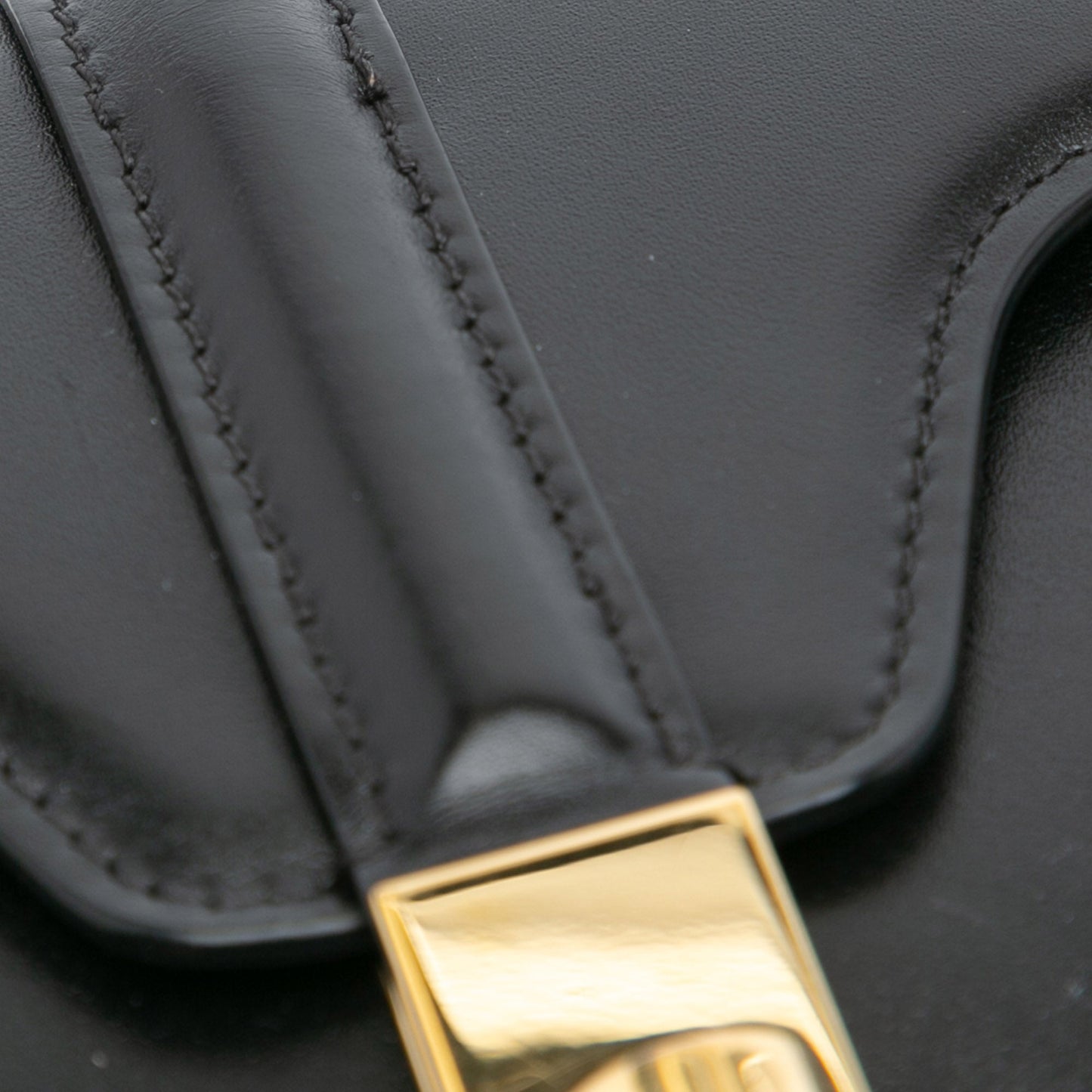 Celine Medium Leather Besace 16 Crossbody Black