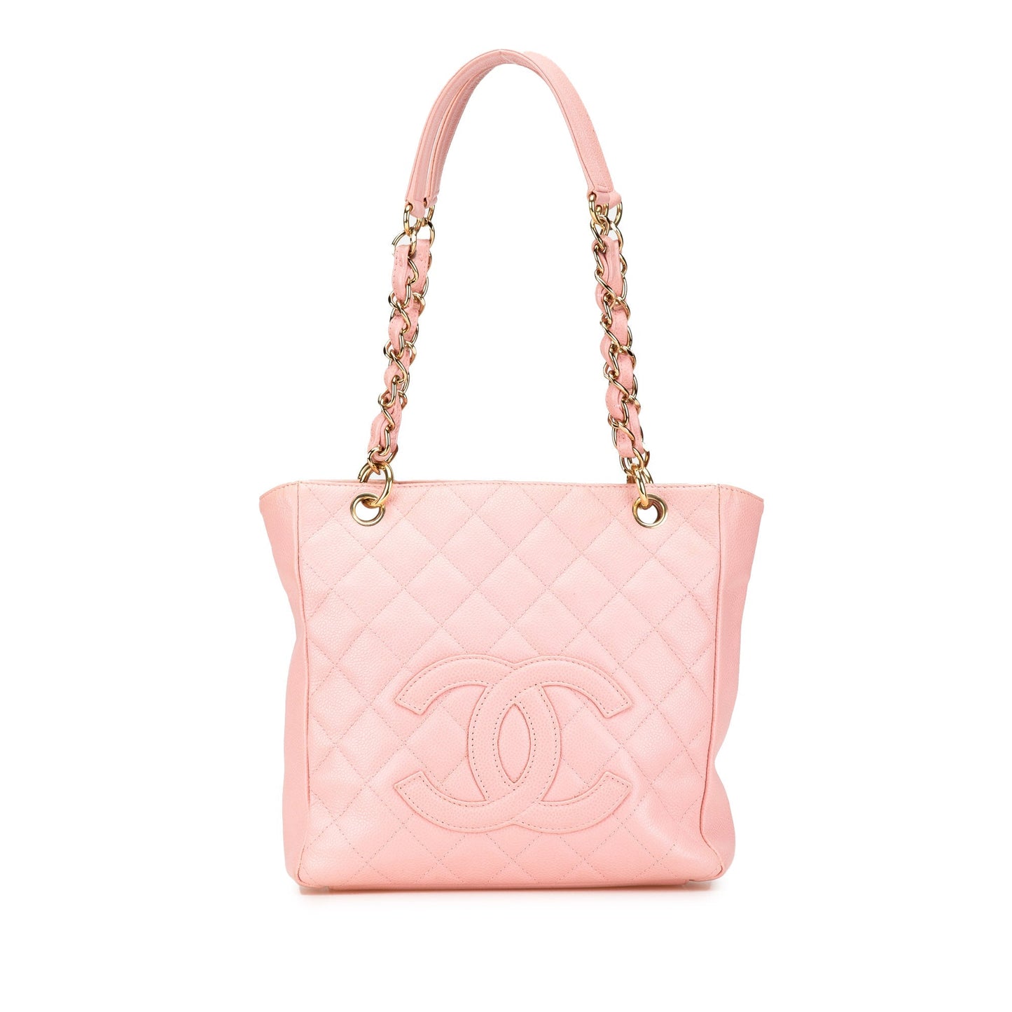 Chanel Caviar Petite Shopping Tote Pink
