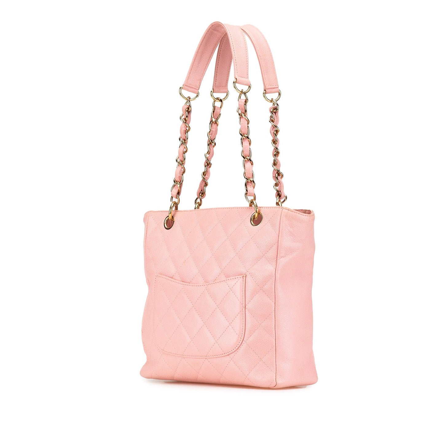 Chanel Caviar Petite Shopping Tote Pink