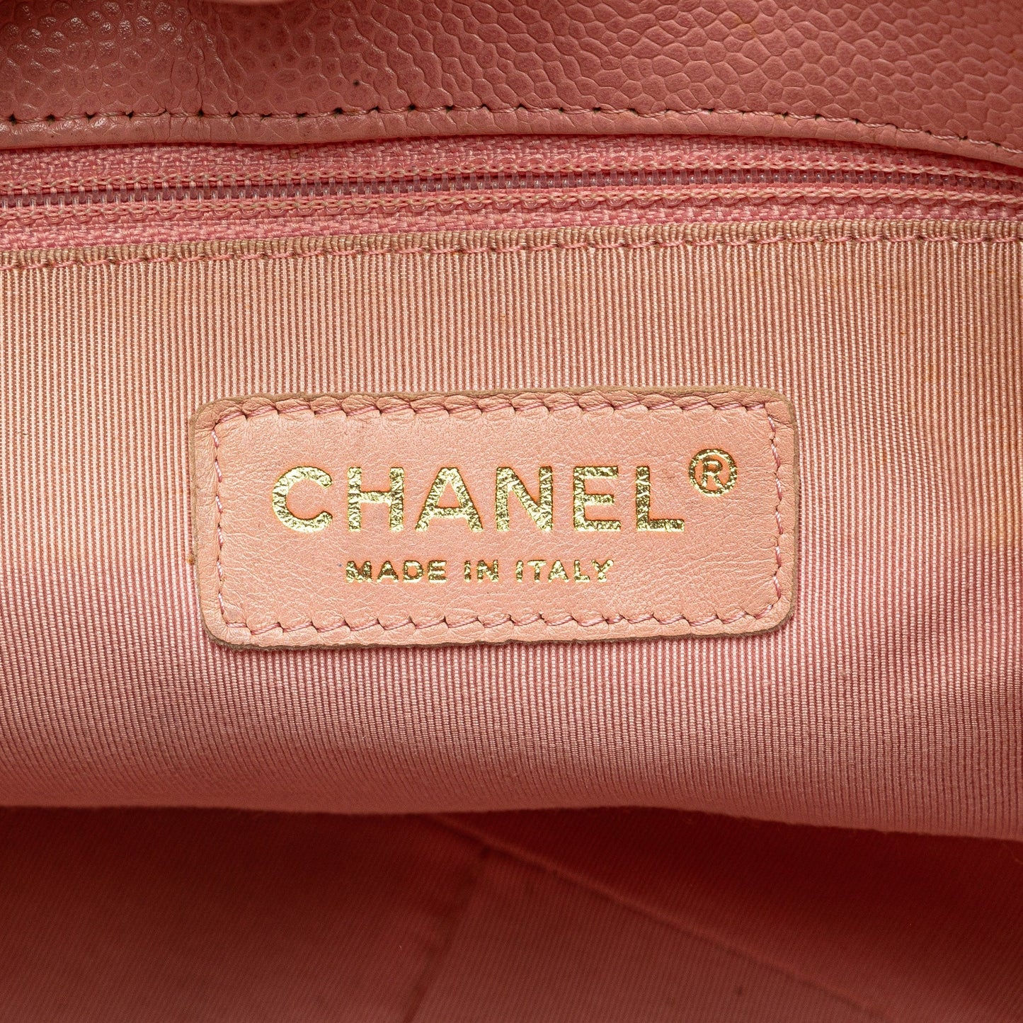 Chanel Caviar Petite Shopping Tote Pink