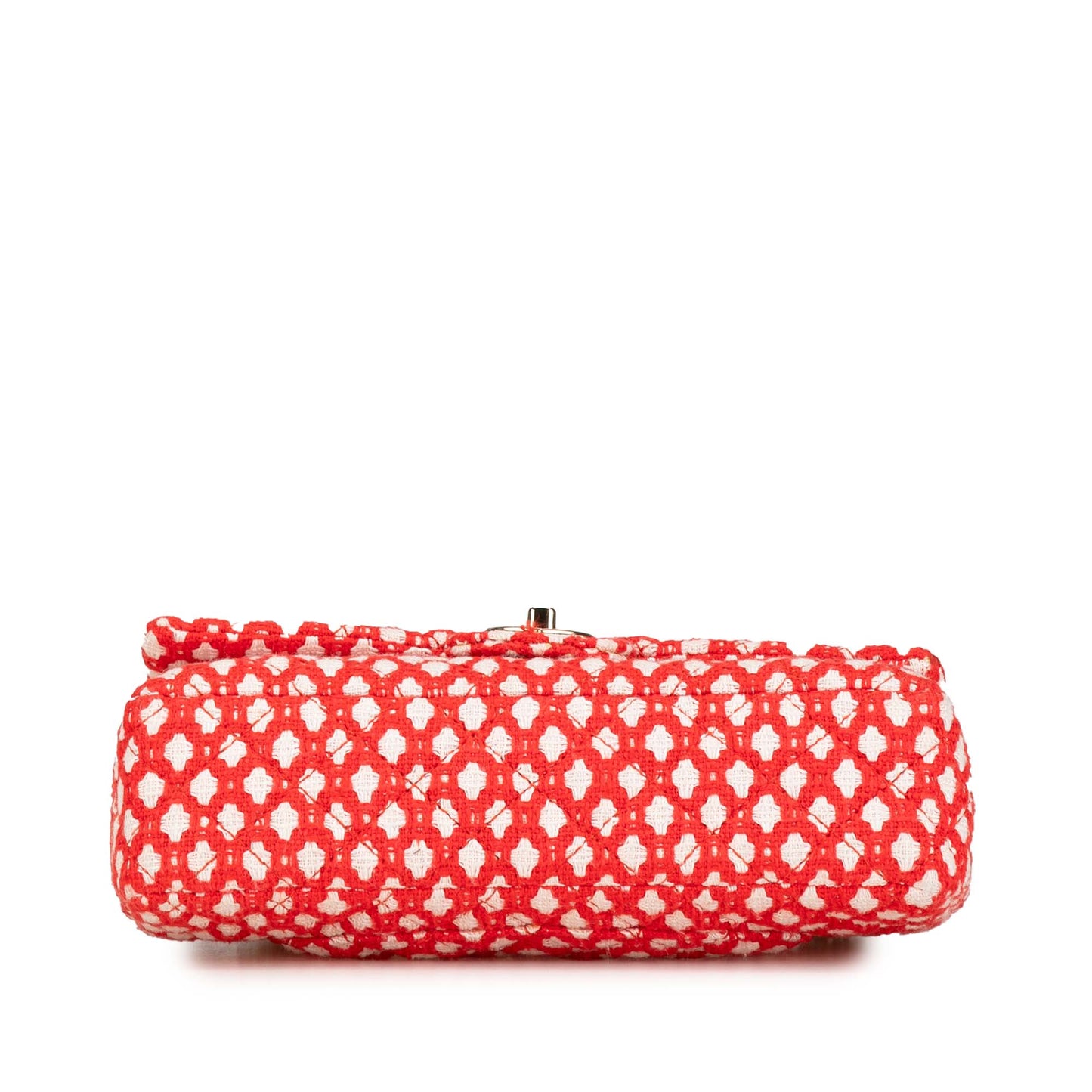 Chanel Jumbo Tweed Double Flap Red