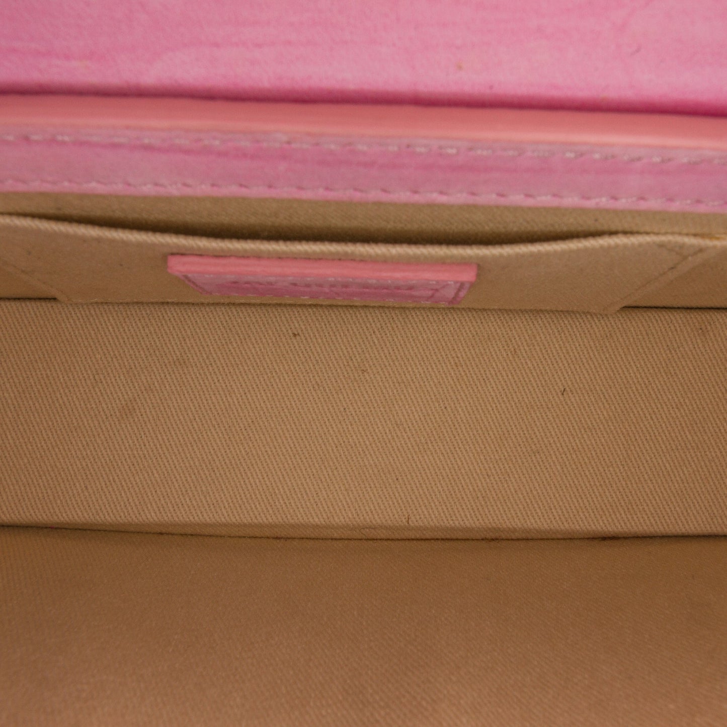 Jacquemus Suede Embossed Le Chiquito Long Pink