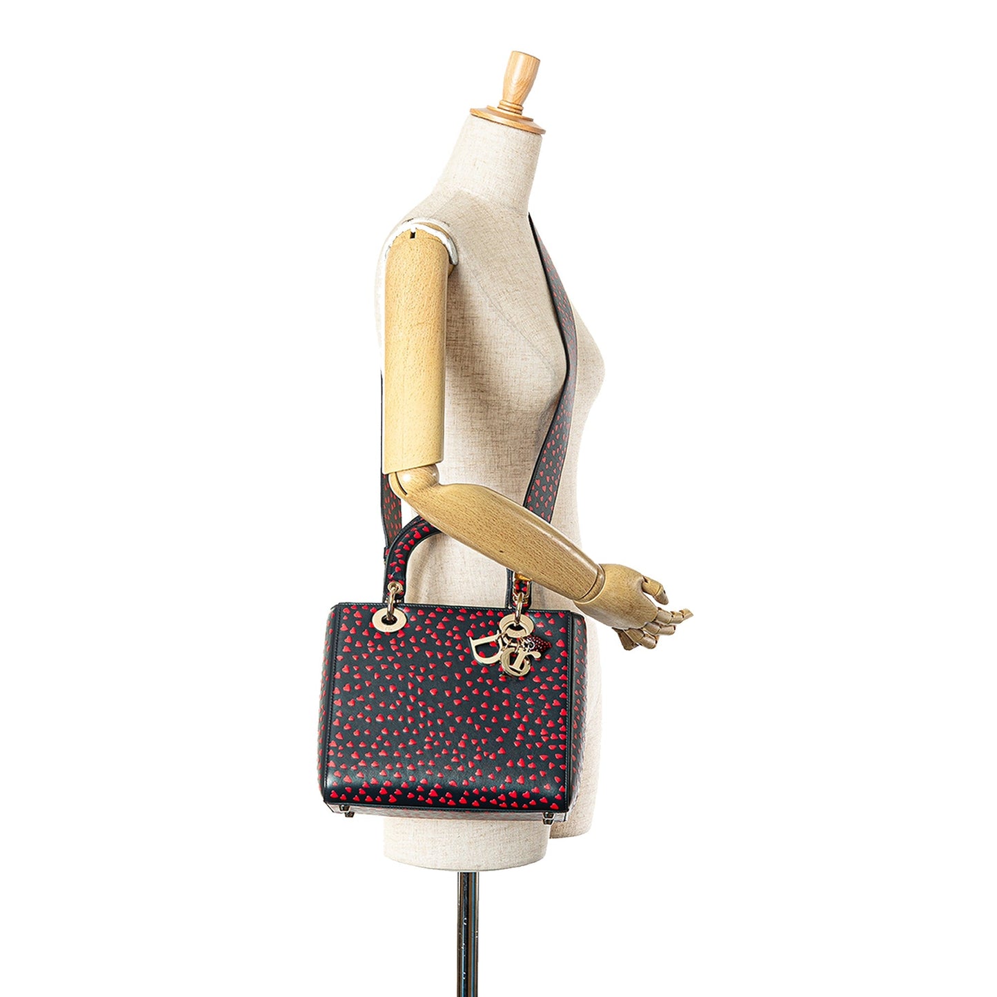 Dior Medium Calfskin I Love Paris Lady Dior Blue
