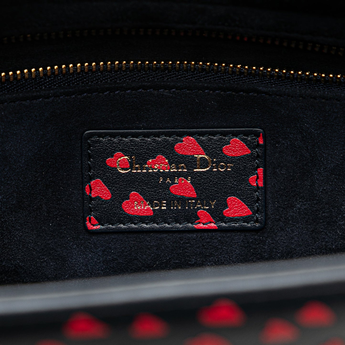 Dior Medium Calfskin I Love Paris Lady Dior Blue