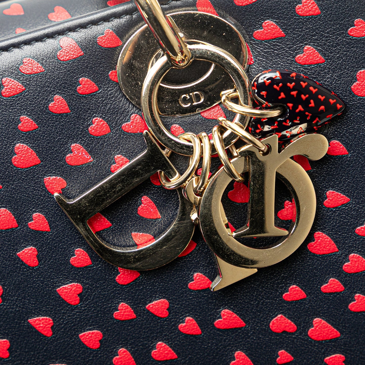 Dior Medium Calfskin I Love Paris Lady Dior Blue