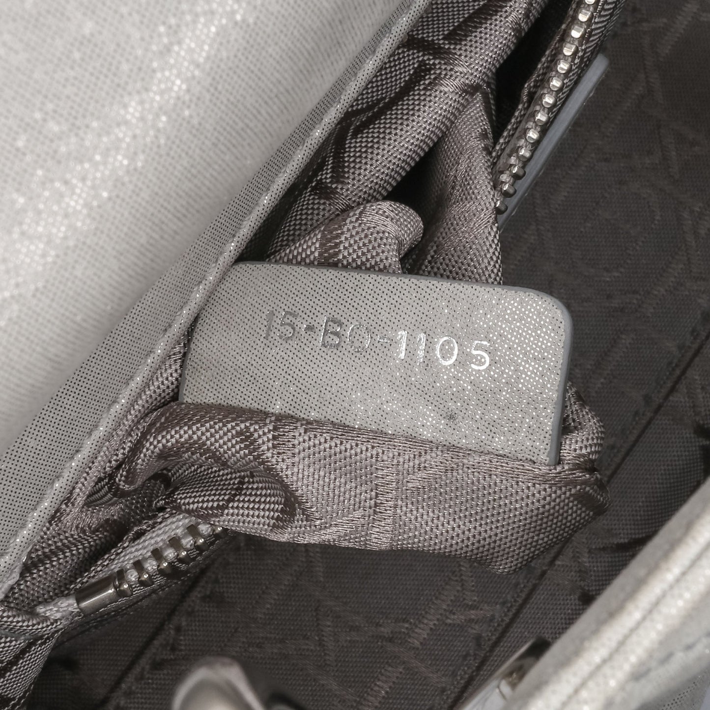 Dior Mini Iridescent Lambskin Cannage Lady Dior Gray