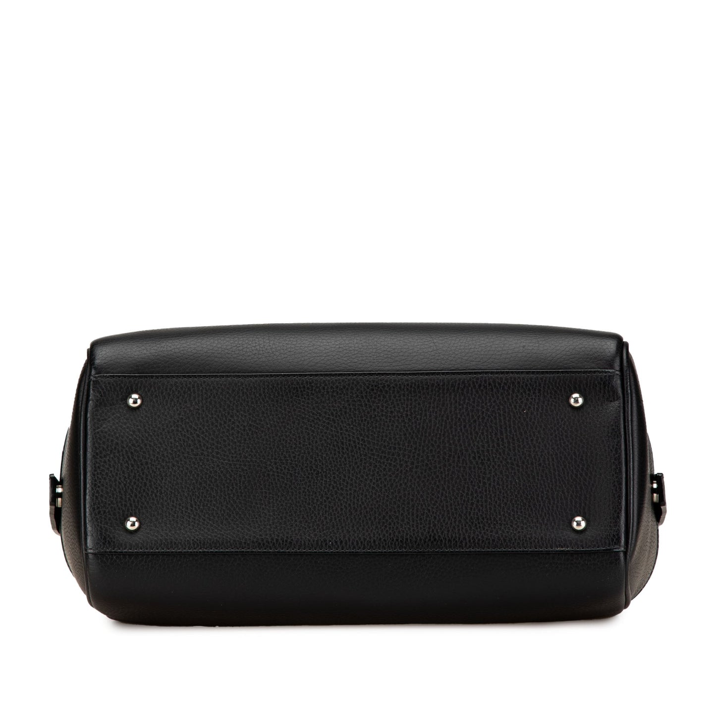 Burberry Leather Boston Bag Black