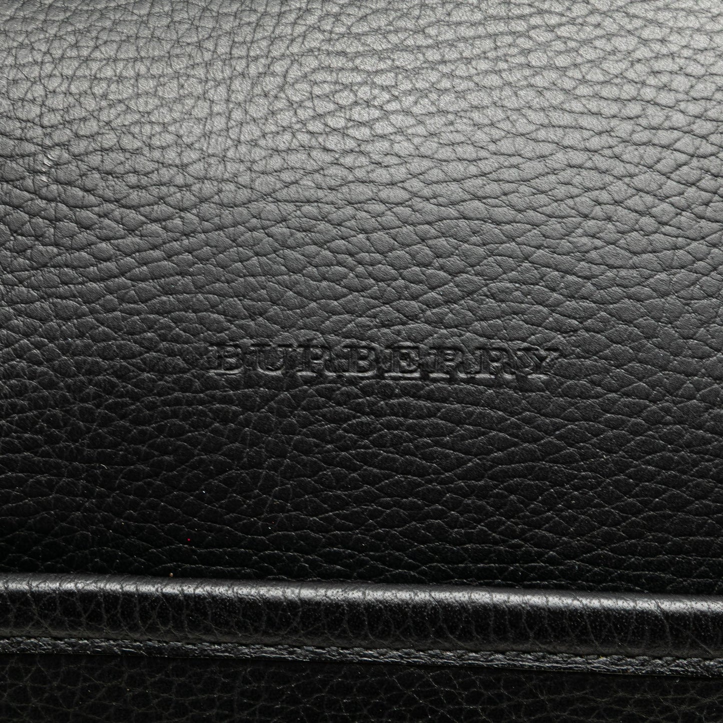 Burberry Leather Boston Bag Black