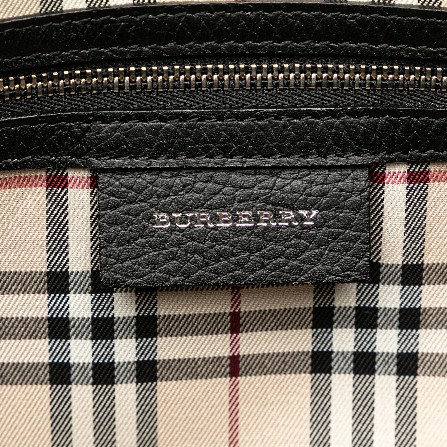 Burberry Leather Boston Bag Black